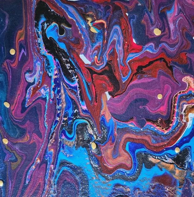 Abstract colourful painting